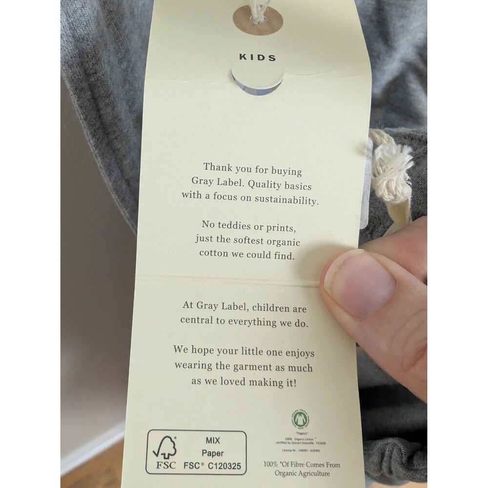 Gray Label Organic Cotton Overalls 9-10 Years - Picture 7 of 7